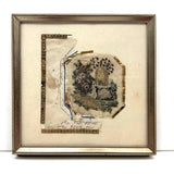 Tiny Buzzing Bees at Hive, Partial But Very Charming Early 19th Century Album Amicorum Needlepoint