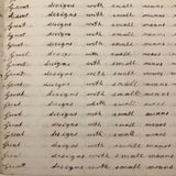 Lewis Betts' 1853 Penmanship Practice Notebook with Great Sentences, Milton MA