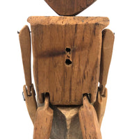 Double Faced Hand-carved Folk Art Jig Figure