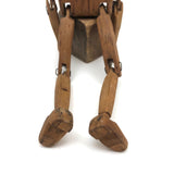 Double Faced Hand-carved Folk Art Jig Figure