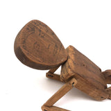 Double Faced Hand-carved Folk Art Jig Figure