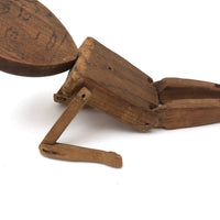 Double Faced Hand-carved Folk Art Jig Figure