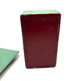 Church-like (and Transcendent) Old Painted Folk Art Box with Ball in Cage Whimsy Topper in Sea Foam Green