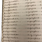 Lewis Betts' 1853 Penmanship Practice Notebook with Great Sentences, Milton MA
