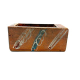 Early 19th Century Hand-carved Slide Lid Box in Glorious, Joyful Original Paint