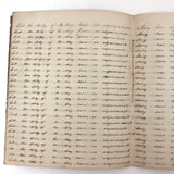 Lewis Betts' 1853 Penmanship Practice Notebook with Great Sentences, Milton MA