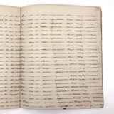 Lewis Betts' 1853 Penmanship Practice Notebook with Great Sentences, Milton MA