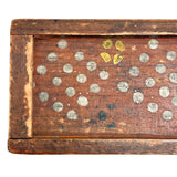 Early 19th Century Hand-carved Slide Lid Box in Glorious, Joyful Original Paint