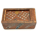 Early 19th Century Hand-carved Slide Lid Box in Glorious, Joyful Original Paint