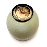 Radiant, One of a Kind Make Do Edwin and Mary Scheier Vessel with Hand Hammered Copper Foot