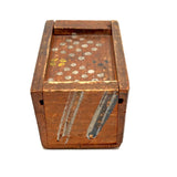 Early 19th Century Hand-carved Slide Lid Box in Glorious, Joyful Original Paint