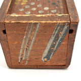 Early 19th Century Hand-carved Slide Lid Box in Glorious, Joyful Original Paint