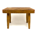 Best Antique Cricket Stool in Original Mustard Paint