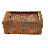 Early 19th Century Hand-carved Slide Lid Box in Glorious, Joyful Original Paint