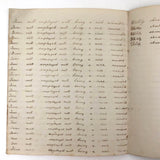 Lewis Betts' 1853 Penmanship Practice Notebook with Great Sentences, Milton MA