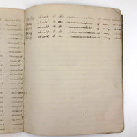 Lewis Betts' 1853 Penmanship Practice Notebook with Great Sentences, Milton MA