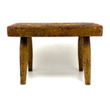Best Antique Cricket Stool in Original Mustard Paint