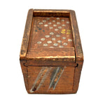 Early 19th Century Hand-carved Slide Lid Box in Glorious, Joyful Original Paint