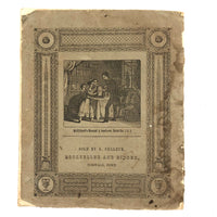 Lewis Betts' 1853 Penmanship Practice Notebook with Great Sentences, Milton MA