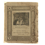 Lewis Betts' 1853 Penmanship Practice Notebook with Great Sentences, Milton MA