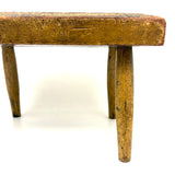 Best Antique Cricket Stool in Original Mustard Paint
