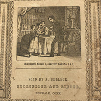 Lewis Betts' 1853 Penmanship Practice Notebook with Great Sentences, Milton MA