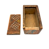Early 19th Century Hand-carved Slide Lid Box in Glorious, Joyful Original Paint