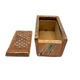 Early 19th Century Hand-carved Slide Lid Box in Glorious, Joyful Original Paint
