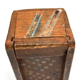 Early 19th Century Hand-carved Slide Lid Box in Glorious, Joyful Original Paint