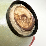 Radiant, One of a Kind Make Do Edwin and Mary Scheier Vessel with Hand Hammered Copper Foot