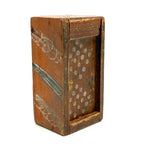 Early 19th Century Hand-carved Slide Lid Box in Glorious, Joyful Original Paint