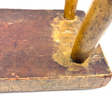 Best Antique Cricket Stool in Original Mustard Paint