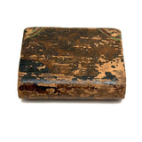 Antique Folk Art Paint Decorated Book Shaped Box with Snake Surprise!