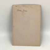 Antique Portrait Photo of Helen Jones in Ornate Throne-like Chair with Terrier and Whip