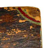 Antique Folk Art Paint Decorated Book Shaped Box with Snake Surprise!