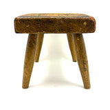 Best Antique Cricket Stool in Original Mustard Paint