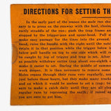 Keep This Card. C. 1920s "Reddick" Mole Trap Trade Card