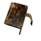 Antique Folk Art Paint Decorated Book Shaped Box with Snake Surprise!