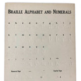 Braille Alphabet Cards, School of the Blind, Watertown, MA c. 1940s  - Sold Individually