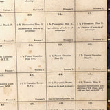 120 Colours on Loose Cotton, Late 19th C. Kuttroff, Pickhardt & Co.NYC Salesman Sample