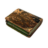 Antique Folk Art Paint Decorated Book Shaped Box with Snake Surprise!
