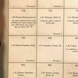 120 Colours on Loose Cotton, Late 19th C. Kuttroff, Pickhardt & Co.NYC Salesman Sample