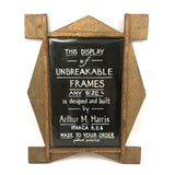 Arthur H. Harris, Frame Maker, Ithaca, NY, C. Early 20th C. Salesman Sample Frame