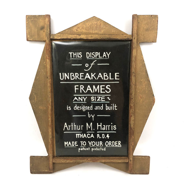 Arthur H. Harris, Frame Maker, Ithaca, NY, C. Early 20th C. Salesman Sample Frame