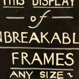 Arthur H. Harris, Frame Maker, Ithaca, NY, C. Early 20th C. Salesman Sample Frame