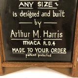 Arthur H. Harris, Frame Maker, Ithaca, NY, C. Early 20th C. Salesman Sample Frame