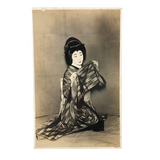 C. 1920s Striking Real Photo Postcard of a Geisha
