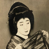 C. 1920s Striking Real Photo Postcard of a Geisha