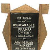 Arthur H. Harris, Frame Maker, Ithaca, NY, C. Early 20th C. Salesman Sample Frame