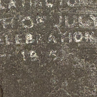 Super Painterly and Clever Antique Miniature Fourth of July Celebration Slate from Slatington, PA